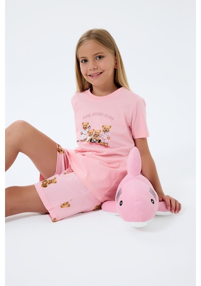 Rolypoly Kız Çocuk Pembe Şort Takım Rp3816-c-v2 Pembe