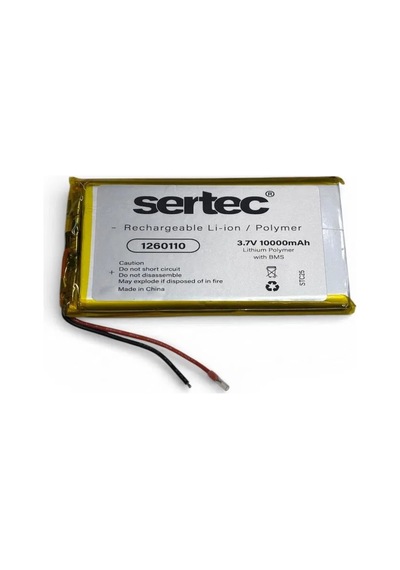 Sertec 1260110 3. 7v 10. 000mah Li-polymer Pil Devreli/1. 5a