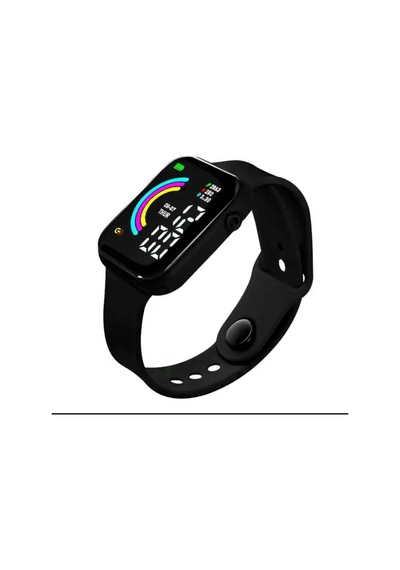 Siyah Su Geçirmez Watch Saat Akıllı Saat Değildir Siyah - 599272955