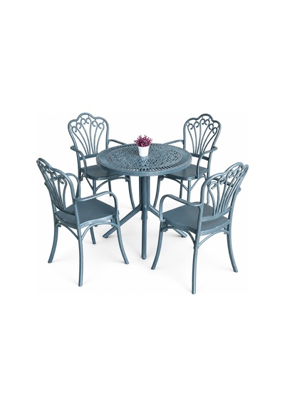 Gardenya 4 Kişilik Bahçe Balkon Masa Takımı 4 Sandalye 1 Yuvarlak Masa Siyah Gardenya 4 Kişilik Bahçe Balkon Masa Takımı 4 Sandalye 1 Yuvarlak Masa Siyah