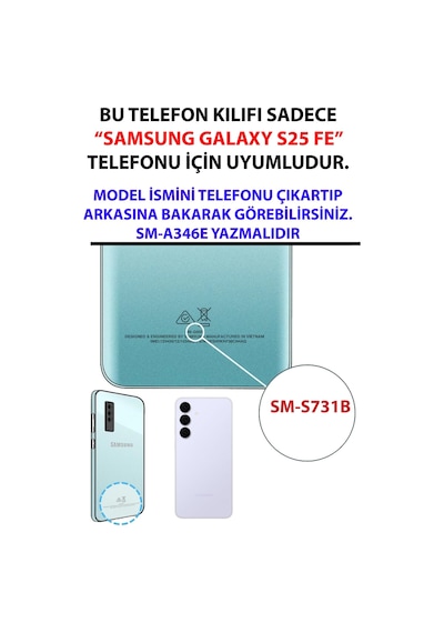 Samsung Galaxy S25 Fe Uyumlu Mustafa Kemal Atatürk Kolajları Baskılı Silikon Kılıf