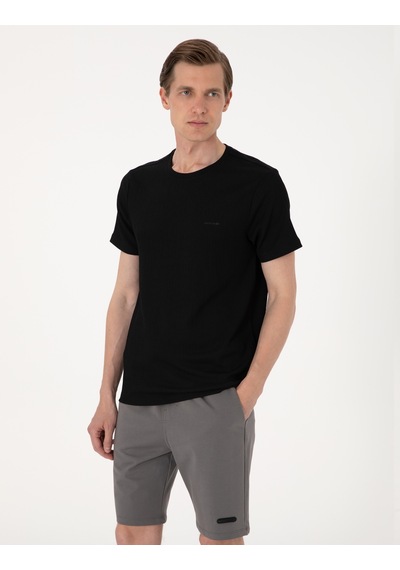 Pierre Cardin Erkek Siyah Tişört 50306802-vr046 Siyah