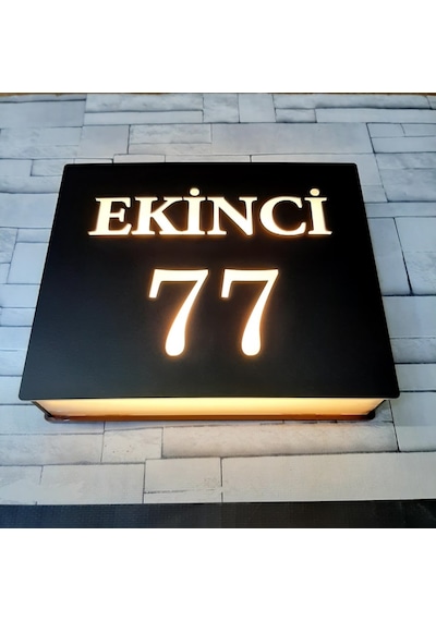 Özelleştirilebilir Işıklı Kapı Numarası (467152226)