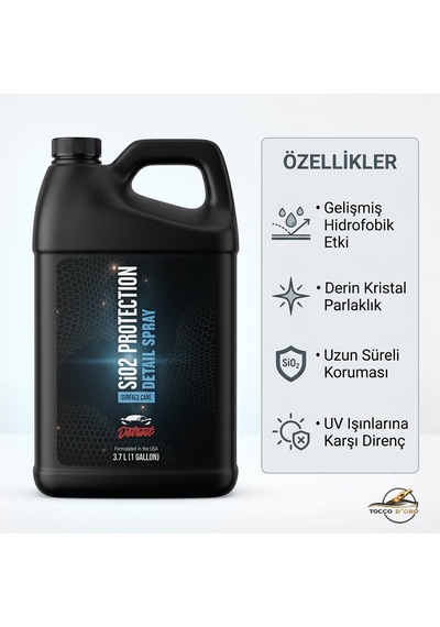 Sıo2 Detroit Protectıon Spray Ceramıc 3,78l Katkılı Yüzey Koruma