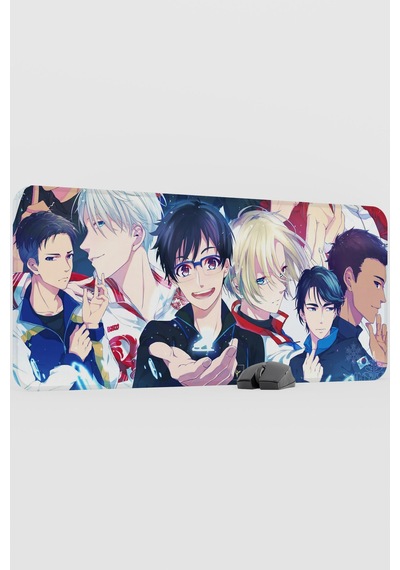 Yuri On Ice Anime V4 - 90x40 Xxl Gaming Kauçuk Kaymaz Taban Mouse Pad Fare Altlığı