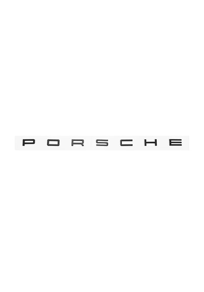 Porsche Bagaj Yazısı Siyah Renk Porsche Trunk Emblem İn Black Color İdealakseporsche123