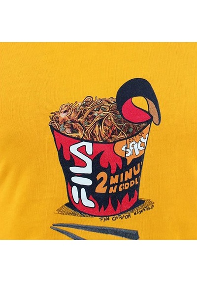 Sarı Fila Erkek T-shirt Cup Noodle Graphic Lu411112 Sarı