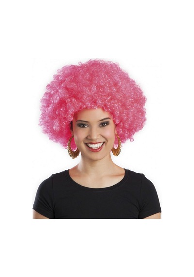Pembe - 800 - Renk Kıvırcık Afro - Csmo-tex - Bonus Peruk