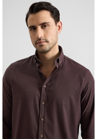 Süvari Koyu Kahve Regular Düğmeli Yaka Düz Cepsiz Casual Gömlek Gm2025300051-kh9 Koyu Kahve Süvari Koyu Kahve Regular Düğmeli Yaka Düz Cepsiz Casual Gömlek Gm2025300051-kh9 Koyu Kahve