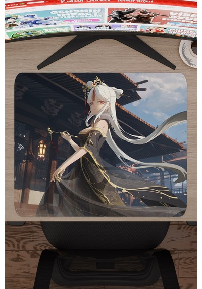 Ningguang Genshin Impact Anime Oyuncu V5 - 48x40 Xl Gaming Mouse Pad Fare Altlığı