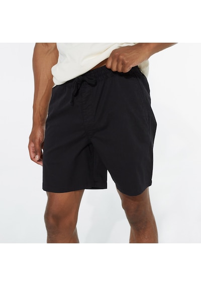 Vans Range Relaxed Elastic Erkek Siyah Şort Düz Vn0a5fkdblk1 2800282