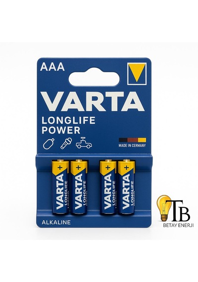 Varta Aaa Longlife Poweralkalıne Pil 4'lü