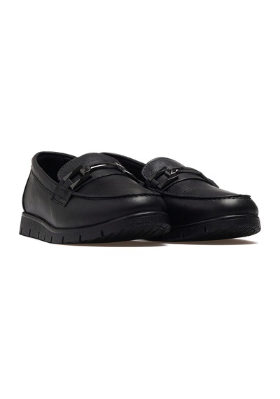 Venüs Kadın Hakiki Deri Comfort Casual Ayakkabı 25k 25075610k Siyah Siyah
