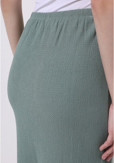 Colin's Colins Slim Fit Düz Kadın Yeşil Etek Cl1075023 Q1.v2 Sag Sage Yeşil