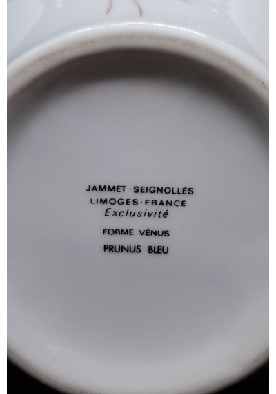 Jammet Seignolles Büyük Boy Porselen Vintage Kahve Sunum Örneği 1 Litre Gri