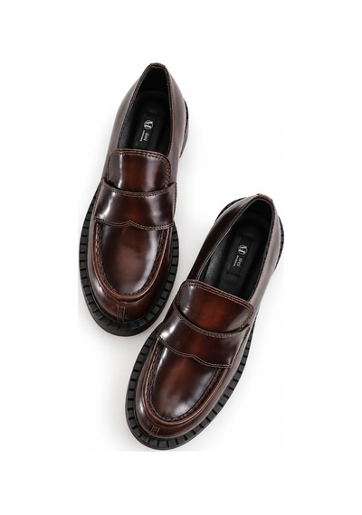 5in1Canpolat Bordo Klasik Loafer 20403