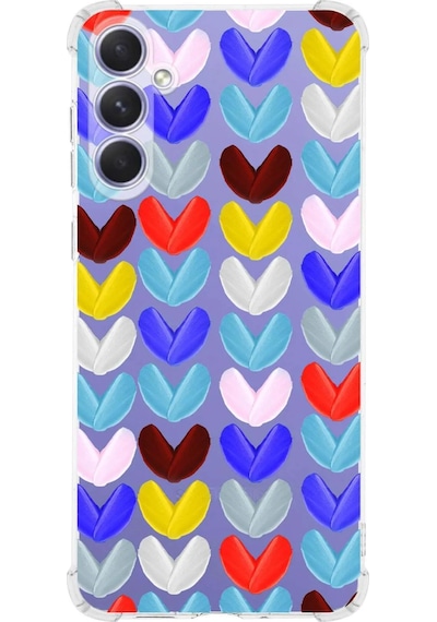Samsung Galaxy S24fe İle Uyumlu Water Color 1 Baskılı Şeffaf Köşe Korumalı Antişok Kılıf