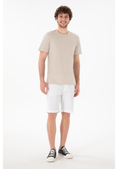 U.S. Polo Assn. Erkek Regular Fit Bisiklet Yaka Taş Basic Tişört 50305928-VR049