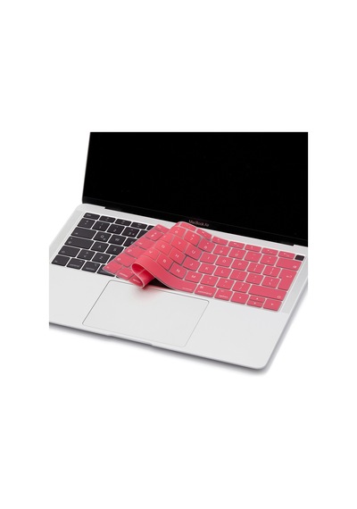 Laptop Macbook Air 13inç Klavye Koruyucu Uk-eu İngilizce Touchıd'li A1932 İle Uyumlu Siyah
