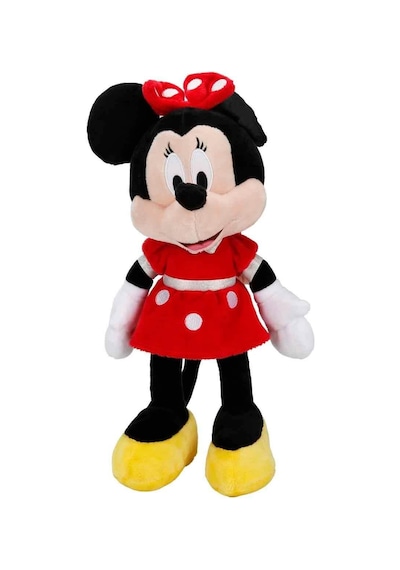 Minnie Kırmızı Elbiseli Peluş 38 Cm Çok Renkli