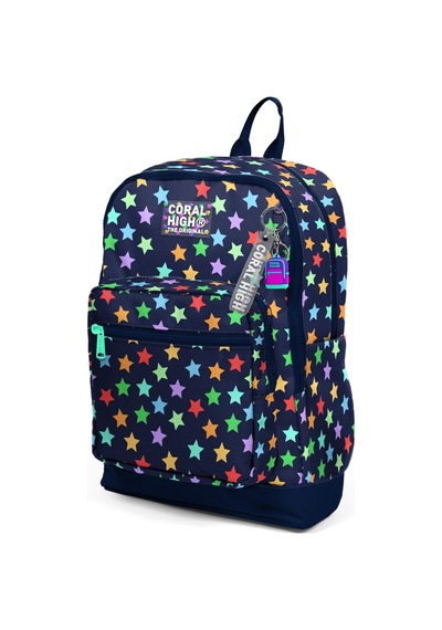 Coral High Kids Lacivert Yıldız Desenli Okul Sırt Çantası 33209 Lacivert