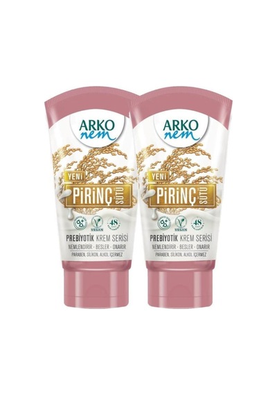 Arko Nem Prebiyotik Krem Serisi Pirinç Sütü 2 x 60 ML