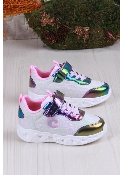 Fort Cool Yuki Rahat Hafif Sneaker Işıklı Kız Çocuk Ayakkabı Mor