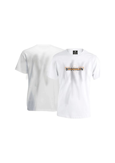 Brooklyn Kaos Unisex T-shirt - Beyaz