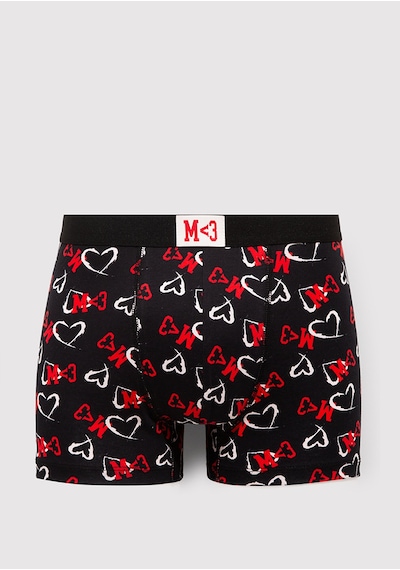 Mavi - Baskılı Siyah Boxer 0912243-900