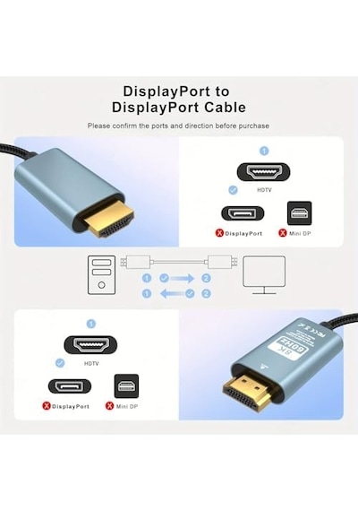 Hdmı To Hdmı Kablo, 8k 60hz 200cm Yüksek Hızlı, Hdmı Kablo 2 Metre Kablo Uzunluğu Vrr Tv/ps5/ps4/ Xbox Series X/monitör İle Uyumlu Zr860