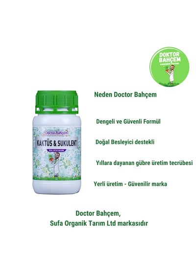 Doctor Bahçem Kaktüs & Sukulent Özel Sıvı Bitki Besini 1 L