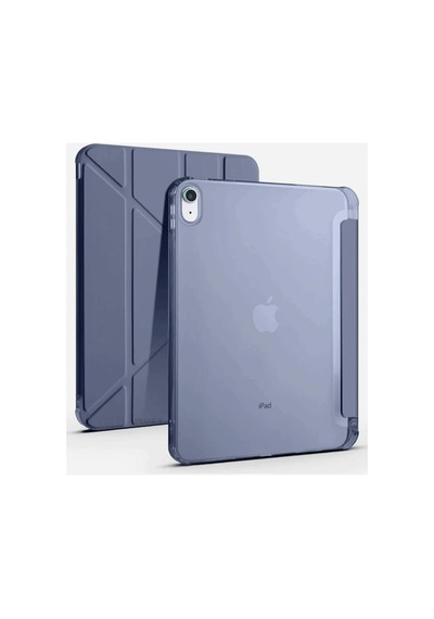 Apple İpad 2025 10.9 10.nesil A16 Kılıf Kalemlikli Mars Tablet Kılıfı - Lavender Arka Kapak