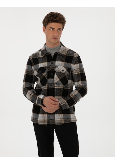 Pierre Cardin Erkek Siyah Gömlek Desenli 50316763-vr046 Siyah