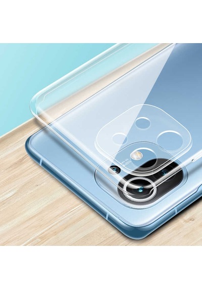 Rba Aksesuar Mi 11 Lite Kılıf Rba Kamera Korumalı Süper Silikon Kapak - Renksiz Çok Renkli