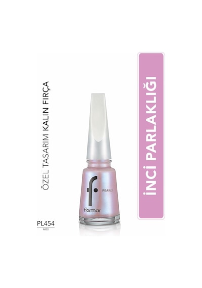 Flormar Pearly Yarı Şeffaf Sedefli Parlak Oje PL454 Miss