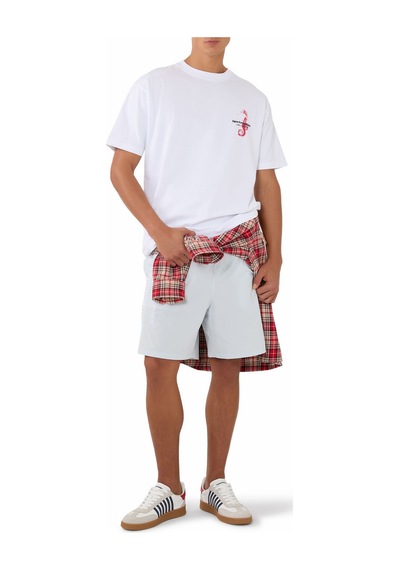 New Era Erkek Denizatı Baskılı Tişört Regular Fit S-xl Beyaz