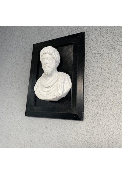 Roma İmparatoru Marcus Aurelius Antoninus Çerçeveli Duvar Büstü Marcus Aurelius Duvar Dekorasyonu Genel