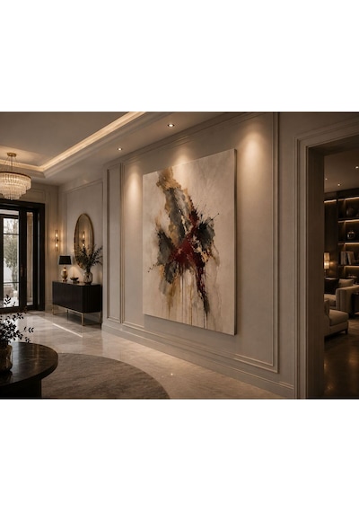 Çerçevesiz Modern Soyut Ekspresyonist Kanvas Tablo Bordo, Antrasit Ve Altın Dokulu Lüks Duvar Dekoru Salon, Antre, Ofis Ve Yatak Odası İçin Premium Tasarım Tablo Çerçevesiz Modern Soyut Ekspresyonist Kanvas Tablo Bordo, Antrasit Ve Altın Dokulu Lüks Duvar Dekoru Salon, Antre, Ofis Ve Yatak Odası İçin Premium Tasarım Tablo