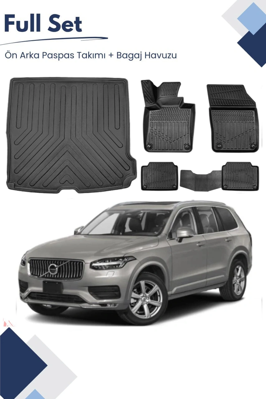 Volvo Xc60 2022 Model Tam Uyumlu Paspas+bagaj Havuzu Seti