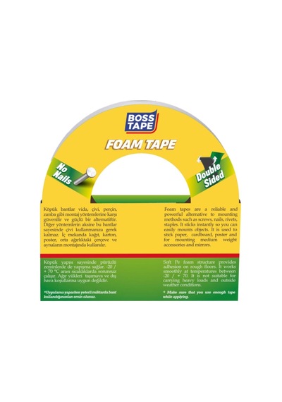 10 Kg Solvent Akrilik Aksesuar Köpük Montaj Bandı 18 Mm X 10m Diğer