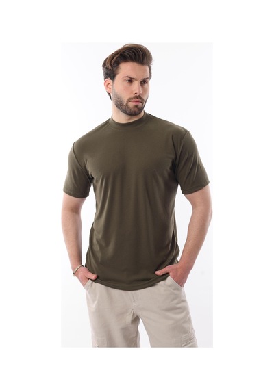 Madmext Haki Bisiklet Yaka Basic Erkek T-shirt E7113 Haki Madmext Haki Bisiklet Yaka Basic Erkek T-shirt E7113 Haki