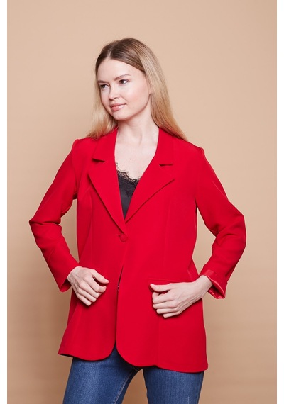 Yakalı Kolu Katlamalı Cep Kapaklı Salaş Boyfriend Oversize Hafif Likralı Kumaş Blazer Ceket-kırmızı Kırmızı Yakalı Kolu Katlamalı Cep Kapaklı Salaş Boyfriend Oversize Hafif Likralı Kumaş Blazer Ceket-kırmızı Kırmızı