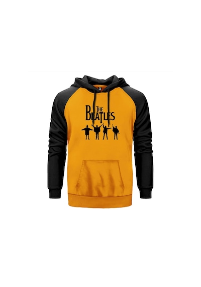 The Beatles Help Sarı Renk Reglan Kol Sweatshirt Sarı