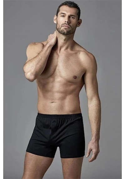 Eros Ers033 Boxer İkili Paket - Siyah Çok Renkli