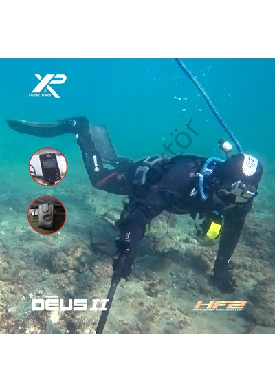 Xp Deus 2 Rc Metal Dedektörü 24x13 Cm Hf2 Başlık + Bh-01 Kemik İletimli Kulaklık Altın Arama Ve Su Altı