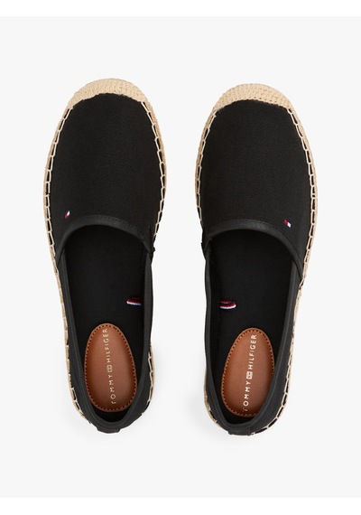 Tommy Hilfiger Kadın Marka Logolu Günlük Kullanıma Uygun Siyah Espadril Fw0fw08541 Bds