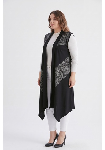 Wearon Kadın Düğmesiz Modelli Yelek 54148 Bgl-st05660 Siyah