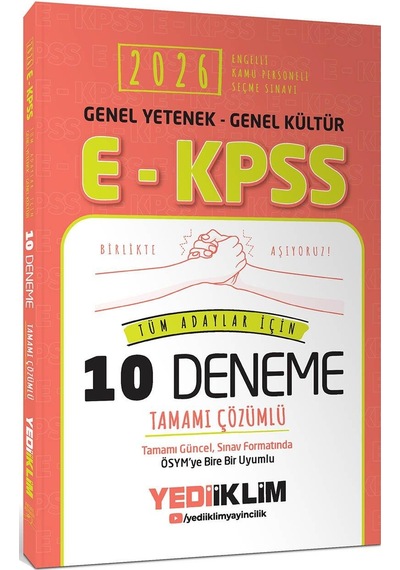 Yediiklim 2026 Ekpss Genel Yetenek Genel Kültür Tüm Adaylar İçin Tamamı Çözümlü 10 Deneme