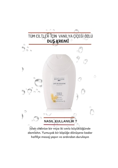 Byphasse Caresse Vanilya Çiçeği Özlü Duş Kremi 500 ML