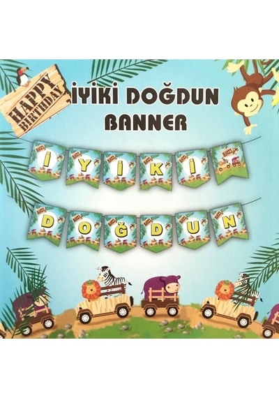 Safari Iyi Ki Doğdun Banner Uzar Yazı